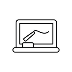 Chalkboard icon vector stock illustration