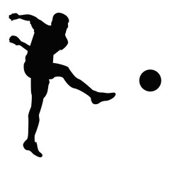 Soccer Player Silhouette