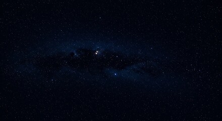 Fototapeta premium Cosmic Silhouette AI Generated