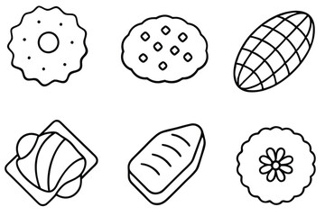 shortbread line art perfect buttery dessert for holidays