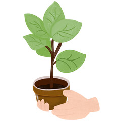 Earth Day themed illustration promoting environmental awareness, sustainability, and nature conservation. Perfect for eco-friendly designs, educational materials, and green campaigns.