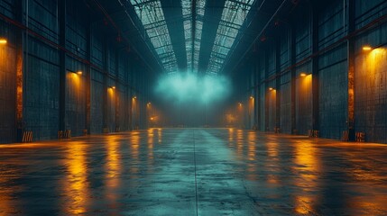 Photo of a large old warhouse