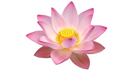 Fototapeta premium Pink Lotus Bloom AI Generated
