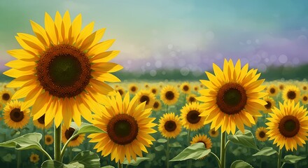 Fototapeta premium Sunlit Reverie AI Generated