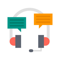 Obraz premium Call Center icon vector image. Suitable for mobile apps, web apps and print media.