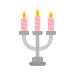 Candelabrum icon vector image. Suitable for mobile apps, web apps and print media.
