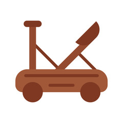 Catapult icon vector image. Suitable for mobile apps, web apps and print media.