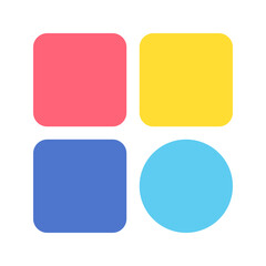 Categories icon vector image. Suitable for mobile apps, web apps and print media.