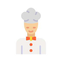 Chef icon vector image. Suitable for mobile apps, web apps and print media.