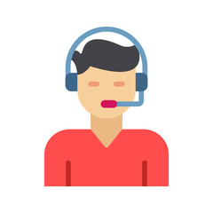 Customer Service icon vector image. Suitable for mobile apps, web apps and print media.