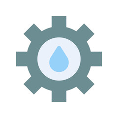 Fluid Mechanics icon vector image. Suitable for mobile apps, web apps and print media.