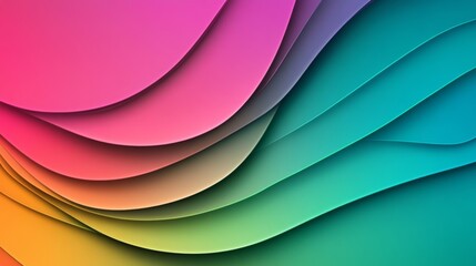 Obraz premium A minimalist yet vibrant gradient abstract wallpaper with smooth color transitions,