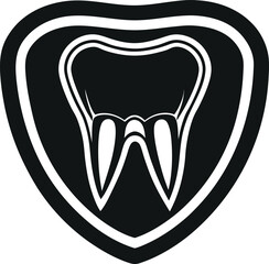 tooth icon a dental health illustration