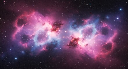 Fototapeta premium Cosmic Embrace AI Generated