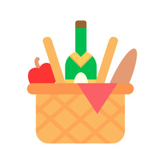 Picnic icon vector image. Suitable for mobile apps, web apps and print media.