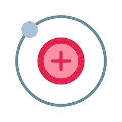 Fototapeta premium Proton icon vector image. Suitable for mobile apps, web apps and print media.