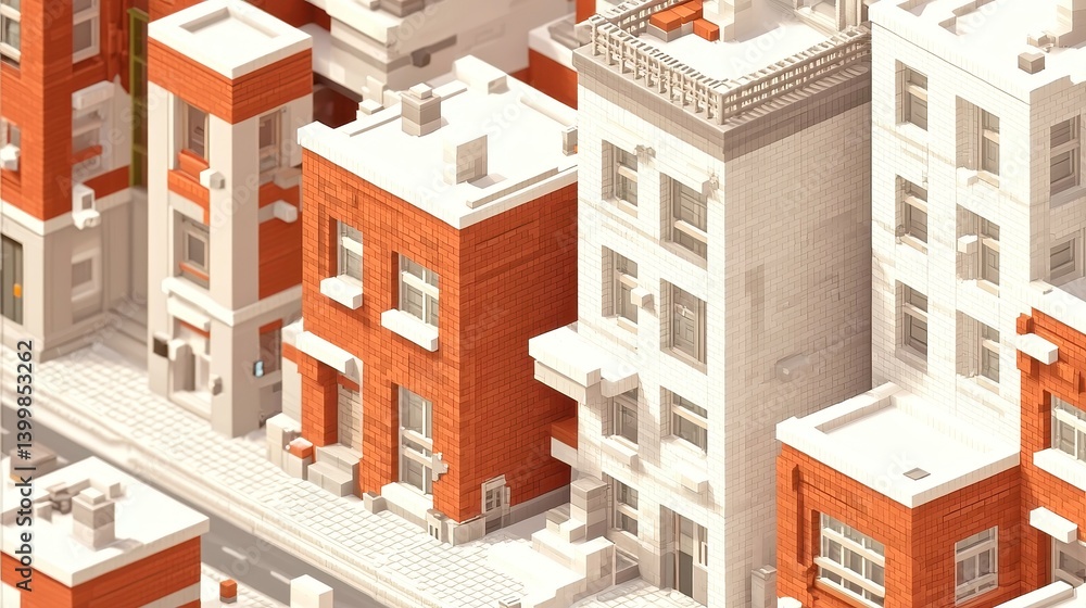 Poster urban tower builders, a dynamic city-development game where players strategically construct and enha