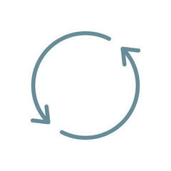 Rotate icon vector image. Suitable for mobile apps, web apps and print media.