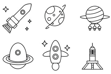 space probe line art journey through the cosmos and beyond