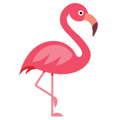 Flamingo vector icon isolated on white background
