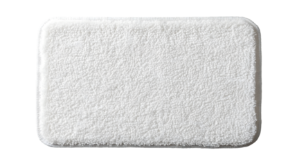 Luxurious White Rectangular Bath Mat for Elegant Bathroom Decor and Comfortable Post-Shower Experience