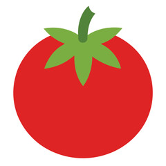 Tomato vector icon isolated on white background
