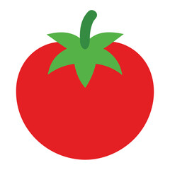 Tomato vector icon isolated on white background