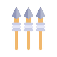 Spear icon vector image. Suitable for mobile apps, web apps and print media.