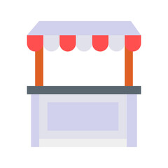 Stall icon vector image. Suitable for mobile apps, web apps and print media.