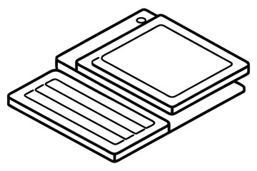 ssd line art future of fast and reliable data storage