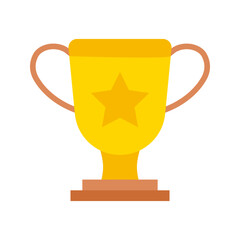 Trophy icon vector image. Suitable for mobile apps, web apps and print media.