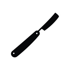 cut throat razor silhouette art