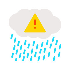 Acid Rain icon vector image. Suitable for mobile apps, web apps and print media.