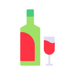 Alcoholic icon vector image. Suitable for mobile apps, web apps and print media.
