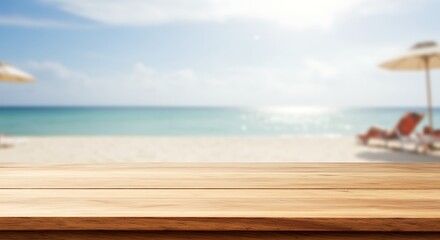 Fototapeta premium Sun-Kissed Sandscape AI Generated