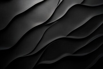 Abstract Black Wave Texture Background