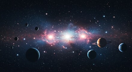 Obraz premium Cosmic Crucible AI Generated