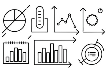 statistical analysi line art exploring data patterns with visuals