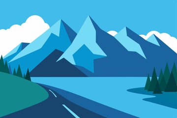 Fototapeta premium road to the mountains