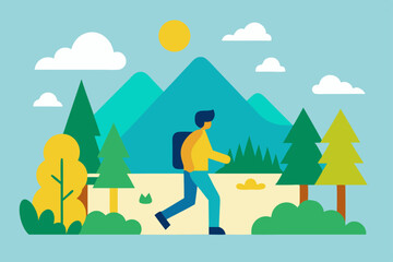 Fototapeta premium camping in the woods
