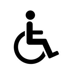 Accessible Design Wheelchair User Icon Symbol