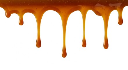 Golden Caramel Drizzle: Sweet Symphony of Texture AI Generated