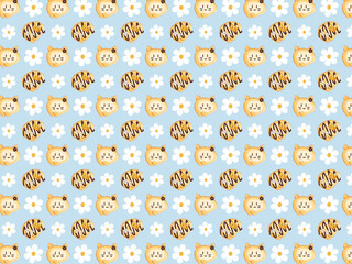 cats cafe mood roll cake