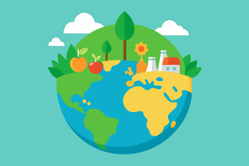 vector illustration of the world
