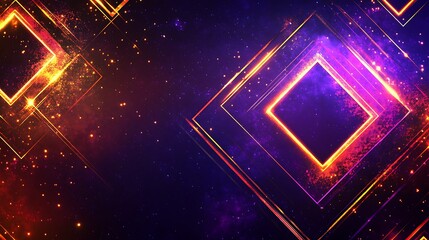 Obraz premium Abstract Neon Geometric Design Background (1)