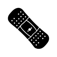bandage icon, bandage silhouette vector illustration-simple silhouette illustration of bandage, perfect for bandage logos and icons