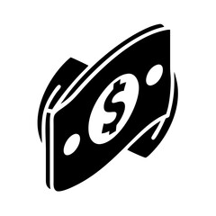 currency symbol icon, currency symbol silhouette vector illustration-simple silhouette illustration of currency symbol, perfect for currency symbol logos and icons