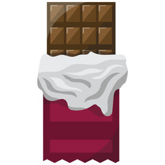 Chocolate Bar Candy Illustration