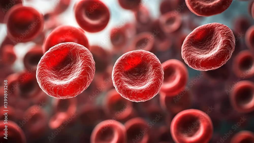 Poster understanding the structure and function of red blood cells in the human body