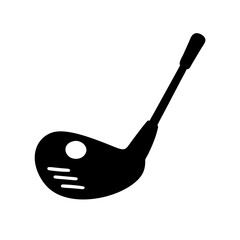 golf club icon, golf club silhouette vector illustration-simple silhouette illustration of golf club, perfect for golf club logos and icons
